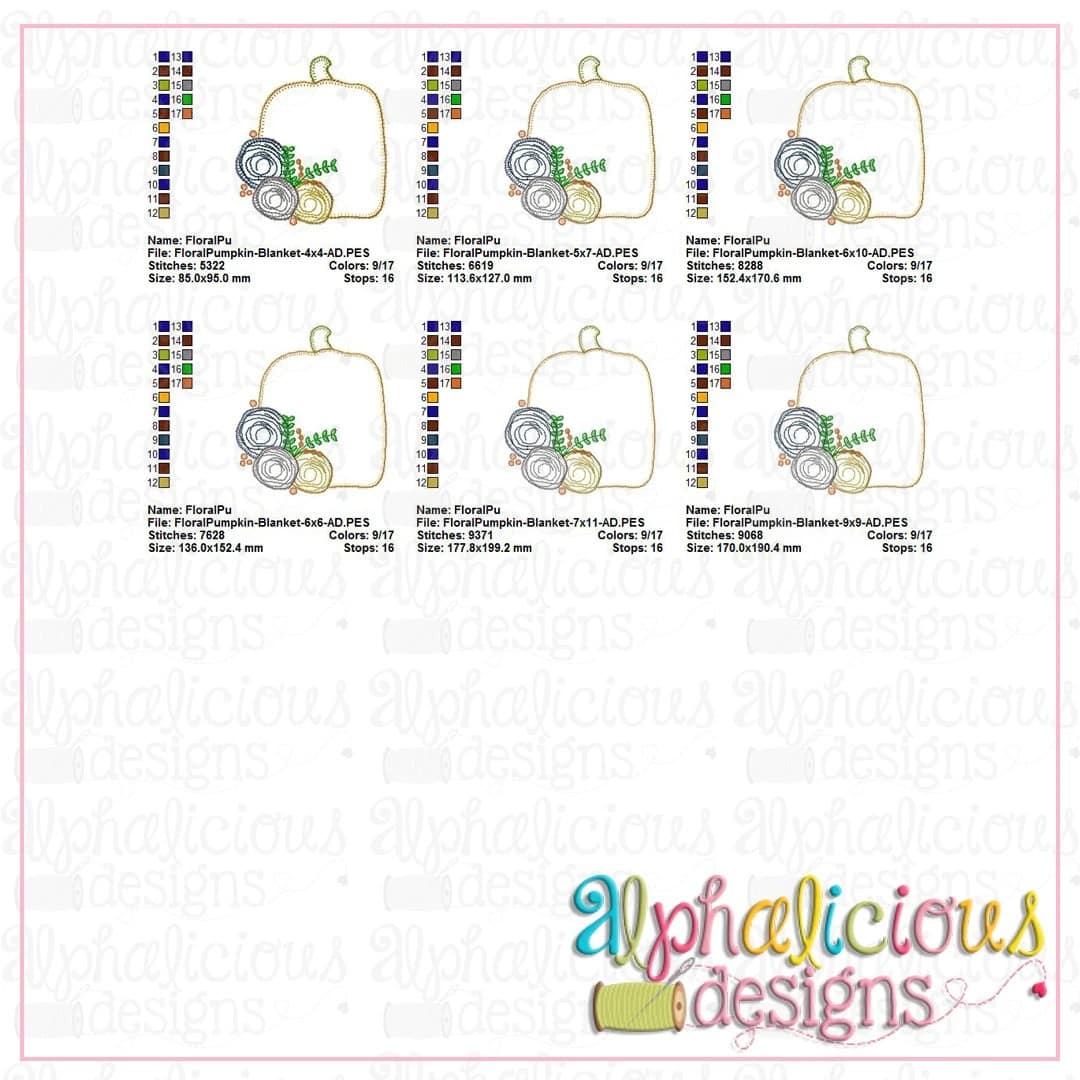 Floral Pumpkin-Blanket