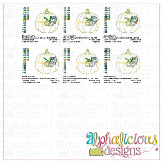 Floral Pumpkin 2-Blanket