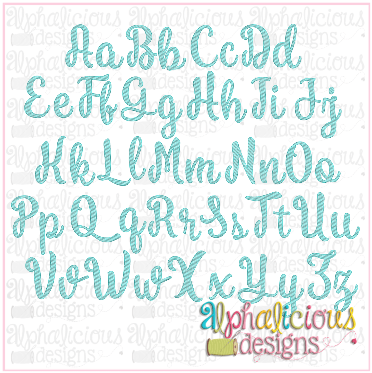 Joyful Sketch Embroidery Font