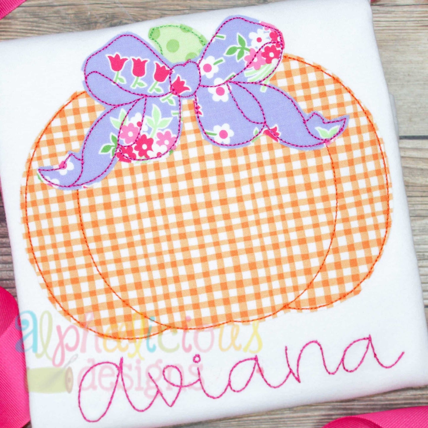 Sweet Southern Pumpkin with Bow-Triple Bean