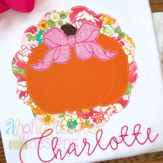 Sweet Southern Pumpkin with Bow-Triple Bean