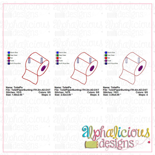 Toilet Paper Bunting-In-the-Hoop