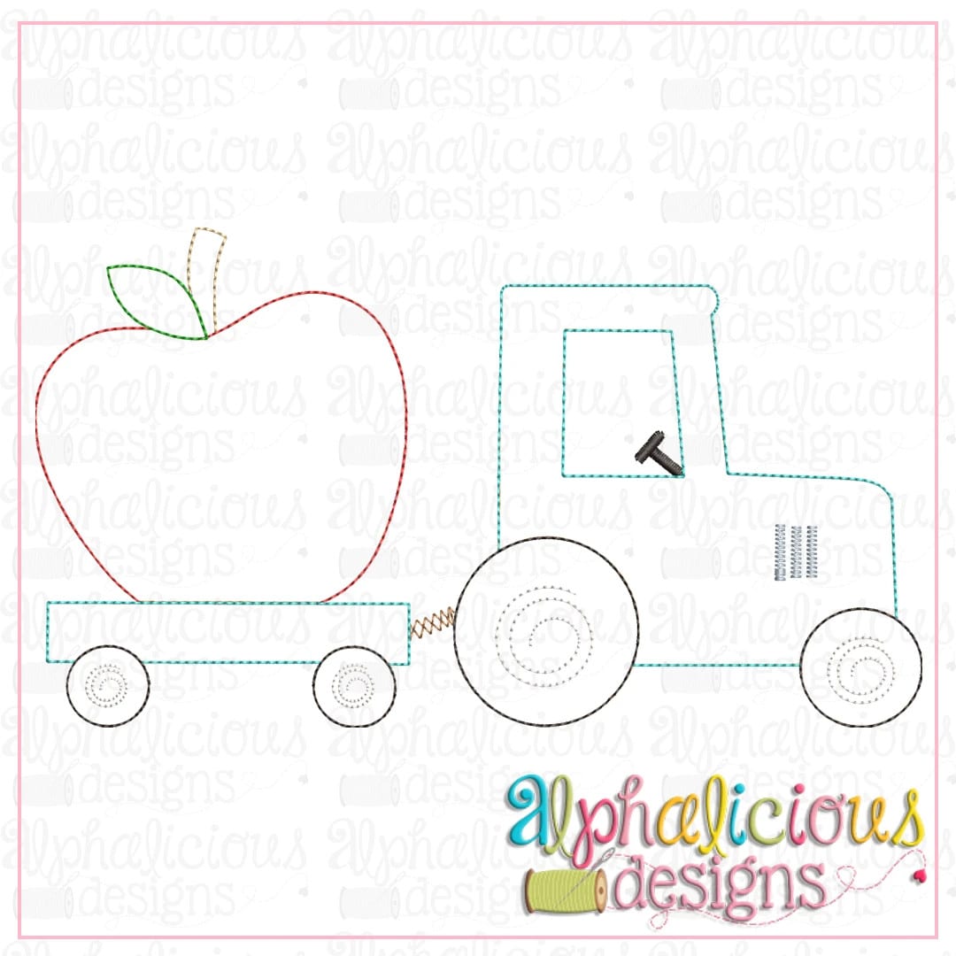 Tractor with Apple-Triple Bean