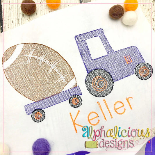 Tractor with Football-Sketch