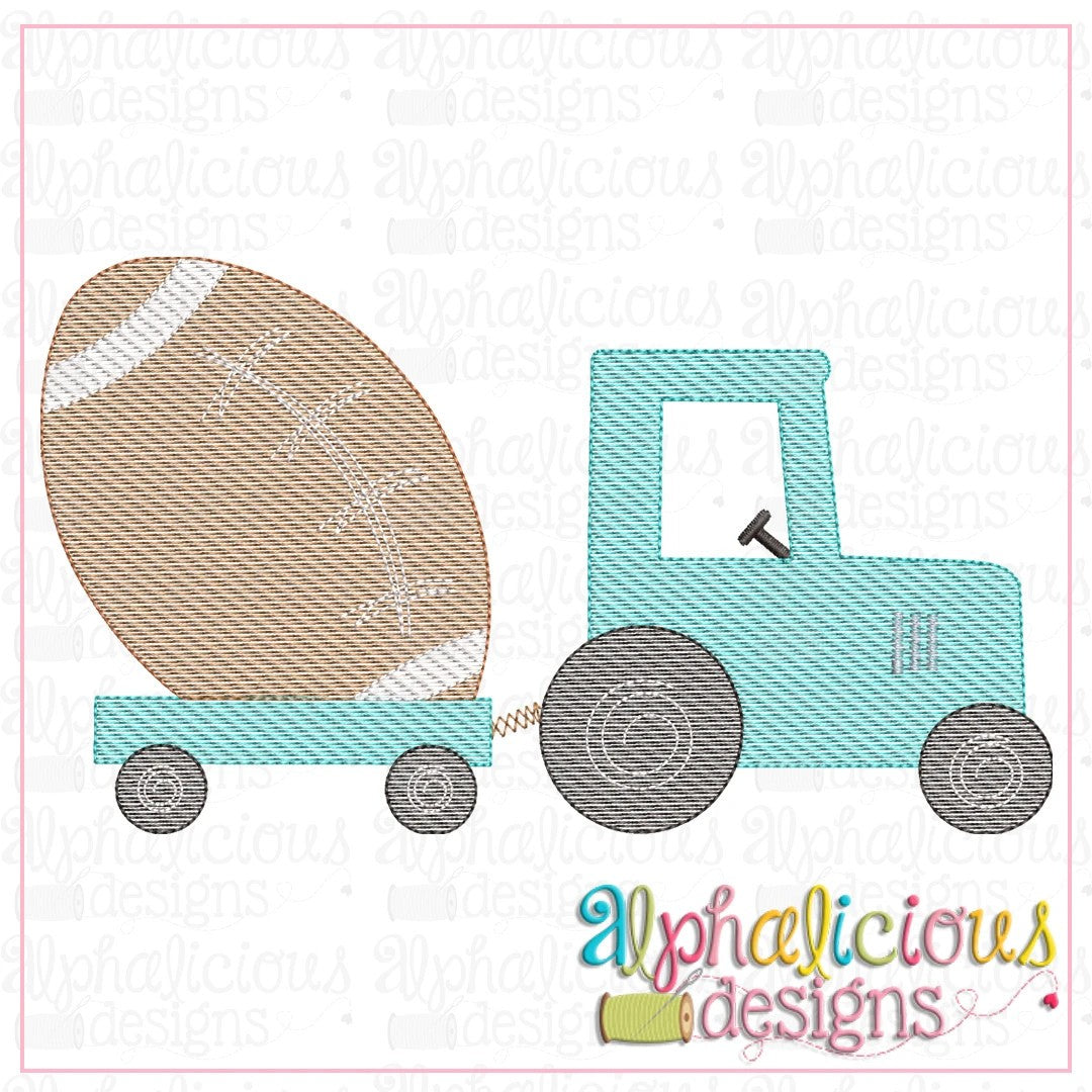 Tractor with Football-Sketch