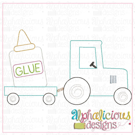 Tractor with Glue-Triple Bean