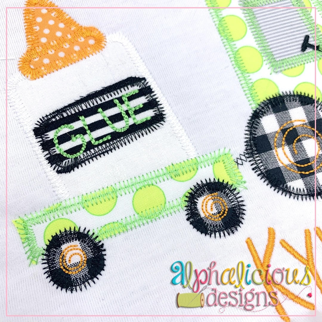 Tractor with Glue-ZigZag