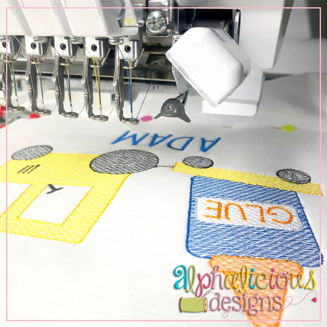 Tractor with Glue-Sketch