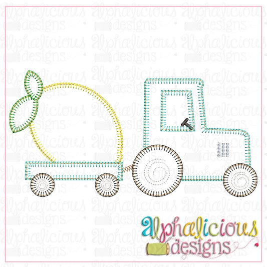 Tractor with Lemon-Blanket