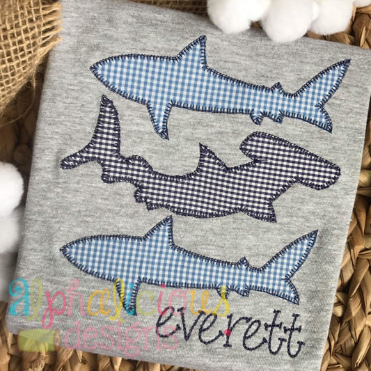 Triple Threat Shark Stack-Blanket