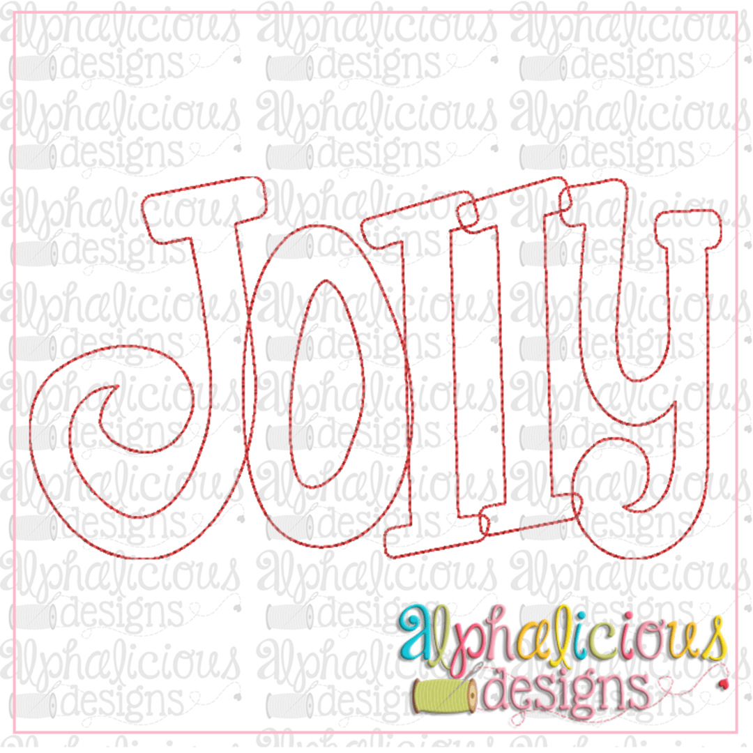 Jolly Applique Word-Triple Bean