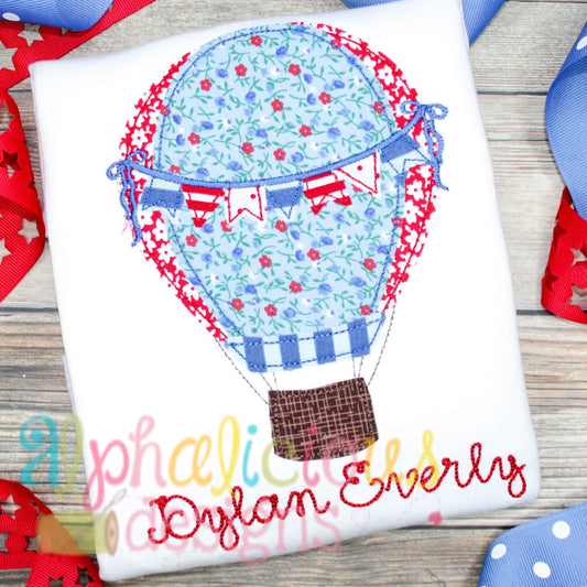 Up Up and Away Balloon with Bows - Triple Bean