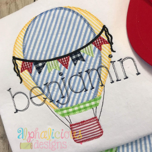 Up Up and Away Balloon with Ties - Blanket