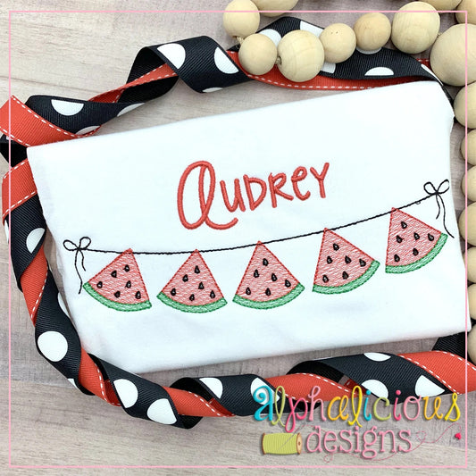 Watermelon Bunting-Sketch