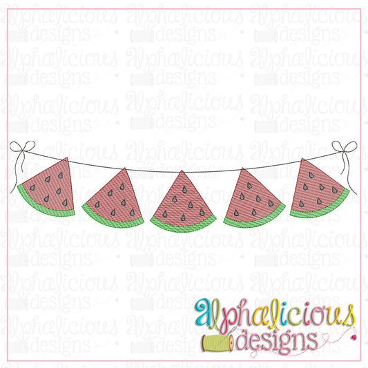 Watermelon Bunting-Sketch
