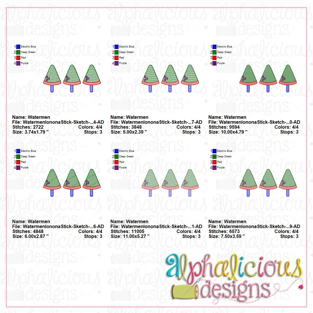 Watermelon on a Stick-Sketch