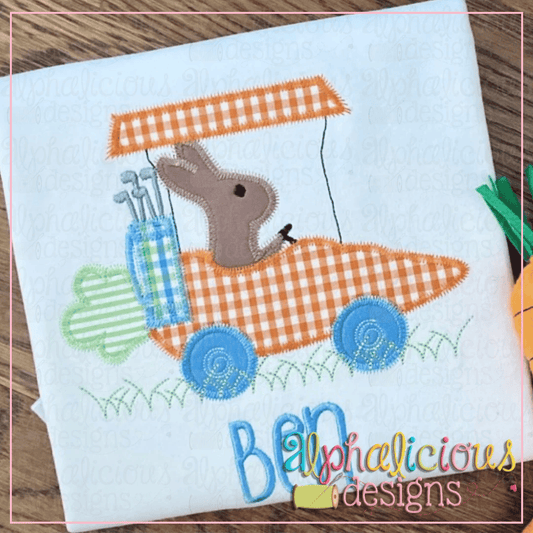 Bunny in Carrot Cart-Zig Zag