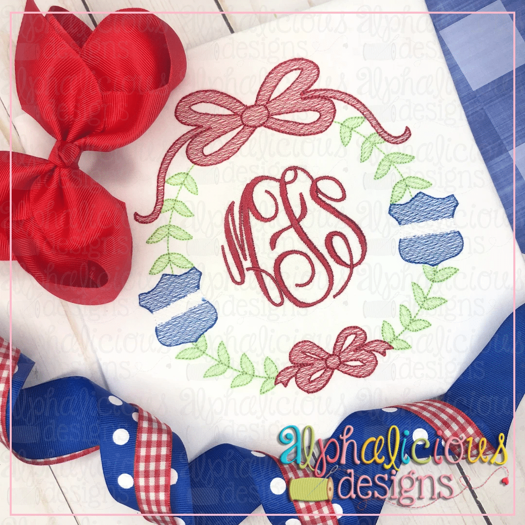 Preppy Girl Police Badge Frame- Sketch