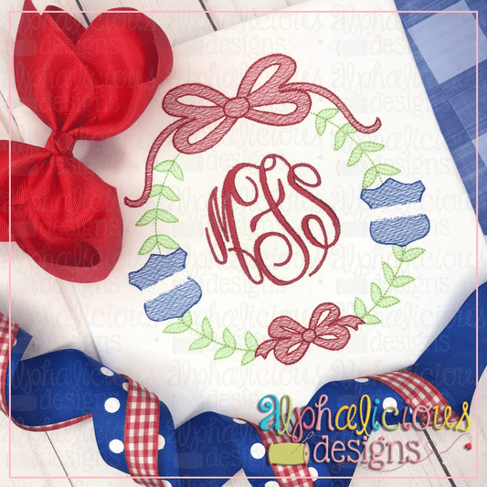 Preppy Girl Police Badge Frame- Sketch