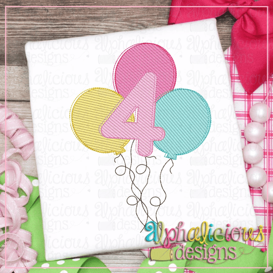 Celebration Balloons- 4- Sketch