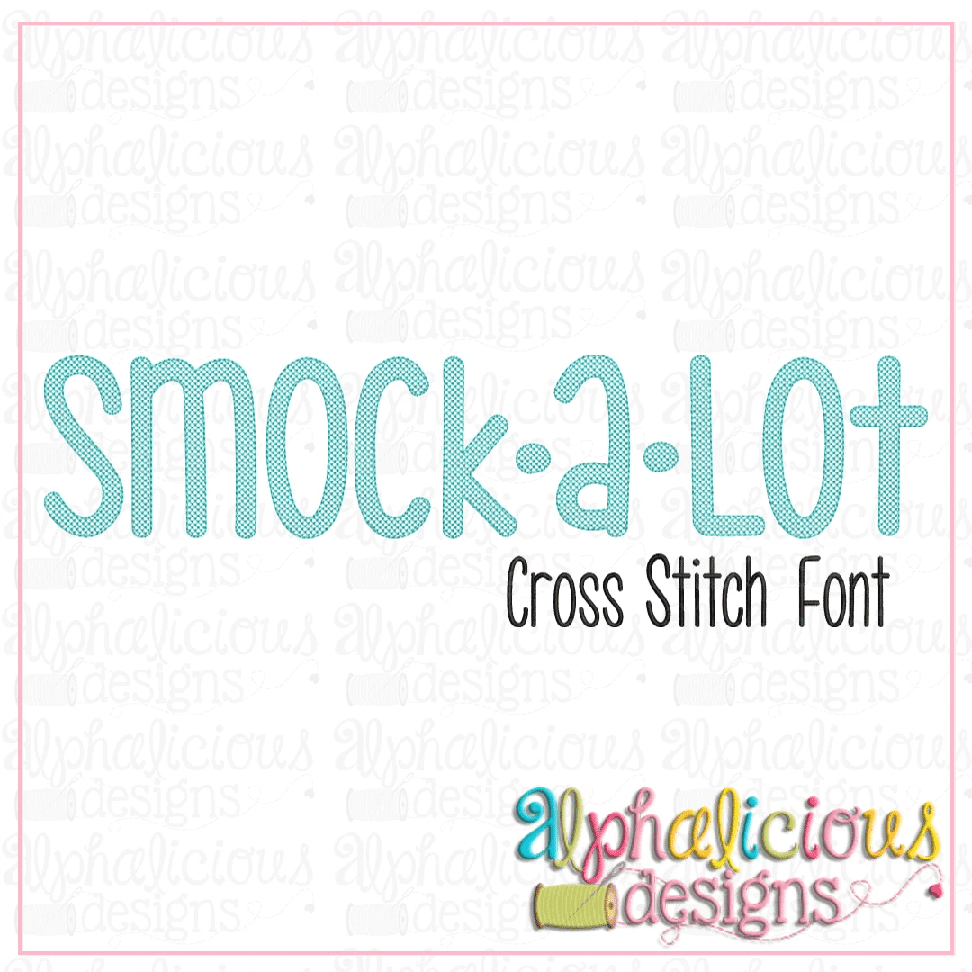 SmockALot Embroidery Font