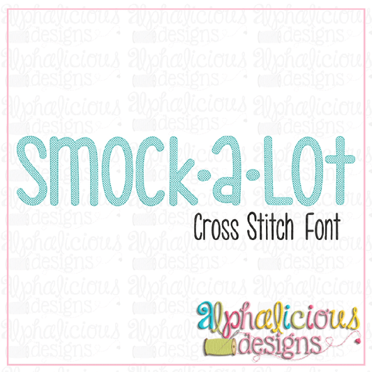 SmockALot Embroidery Font