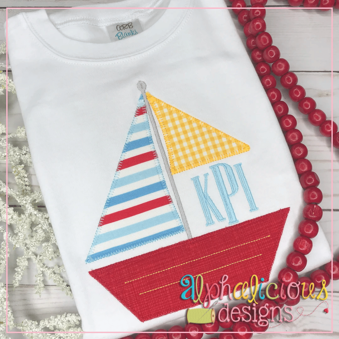Sailboat Monogram-Blanket