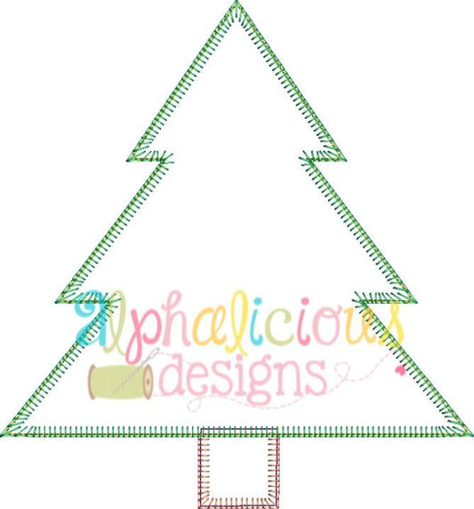Winter Tree Applique Design-Blanket