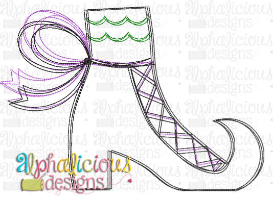 Witch Boot- Scribble