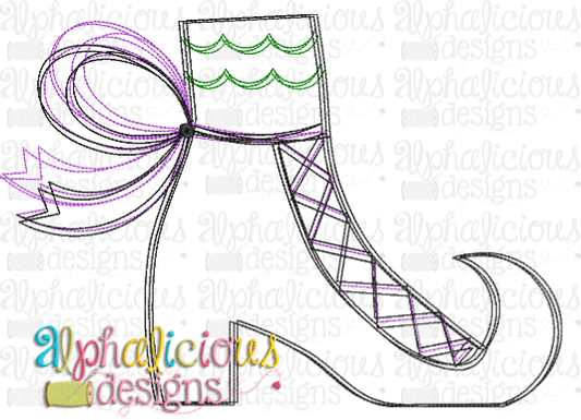 Witch Boot- Scribble