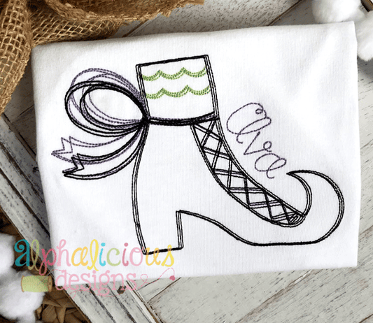 Witch Boot- Scribble