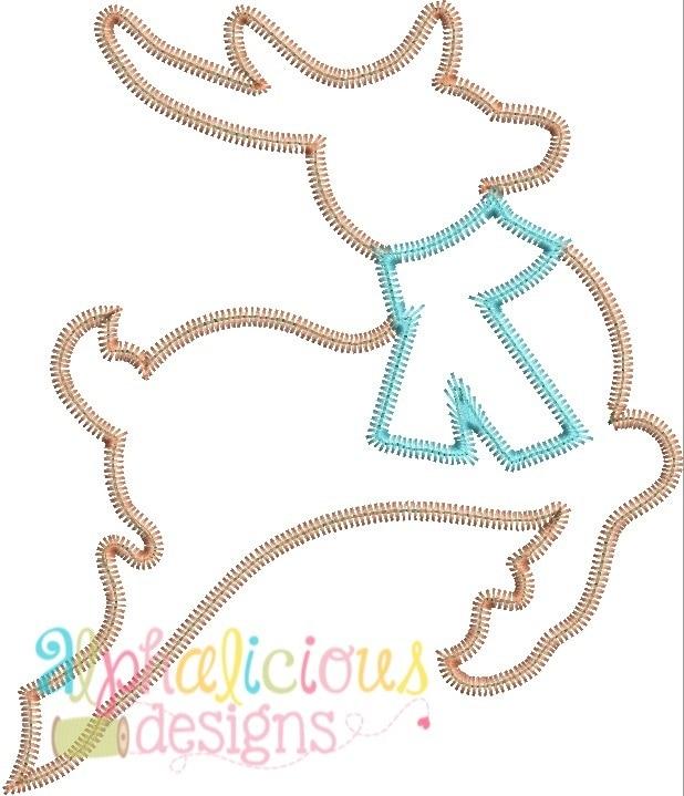 Winter Deer Silhouette- ZigZag