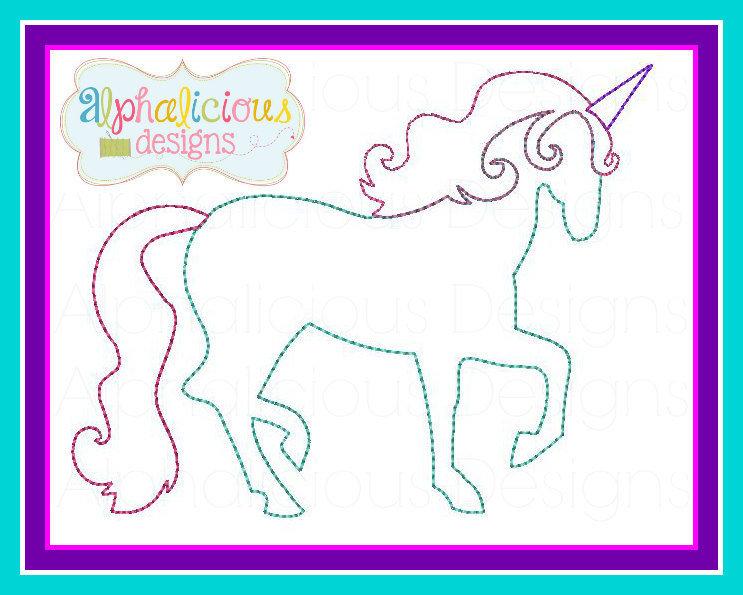 Fancy Unicorn Applique