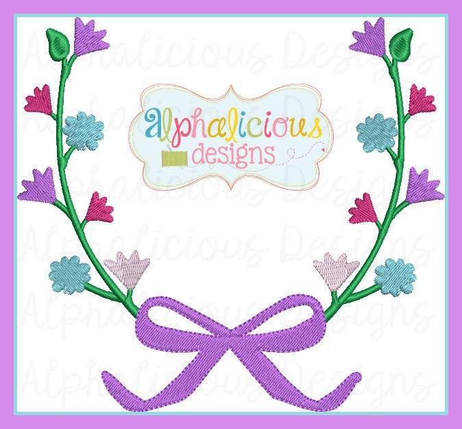 Floral Monogram Frame