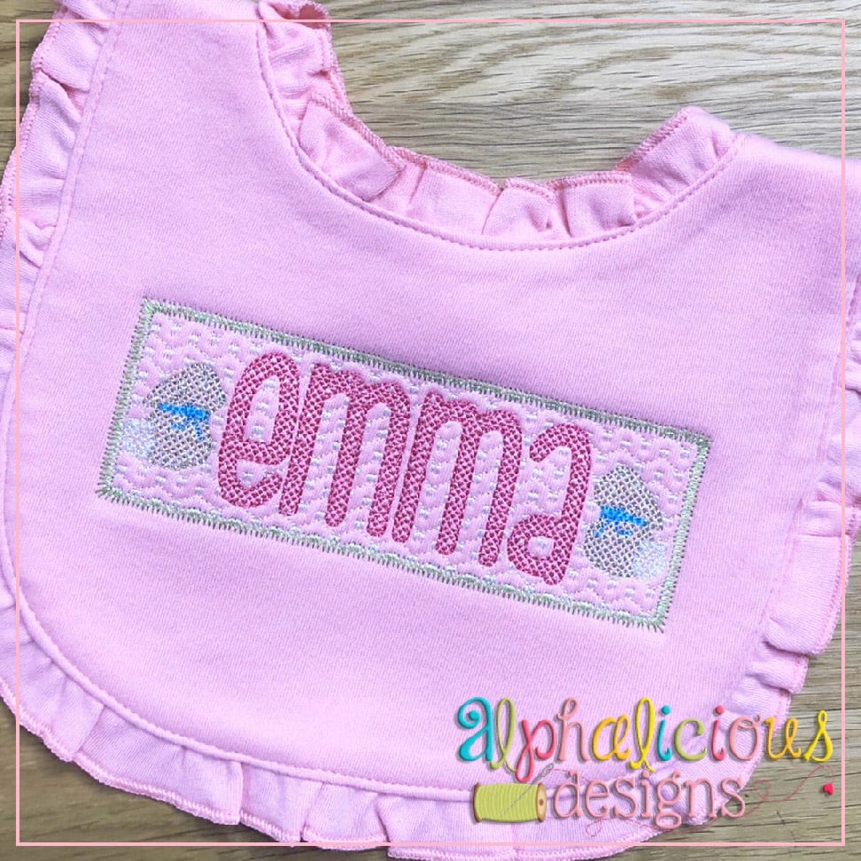 Simple Bunny with Bow- MINI- Cross Stitch