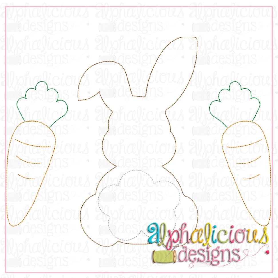 Bunny with Carrots-Triple Bean