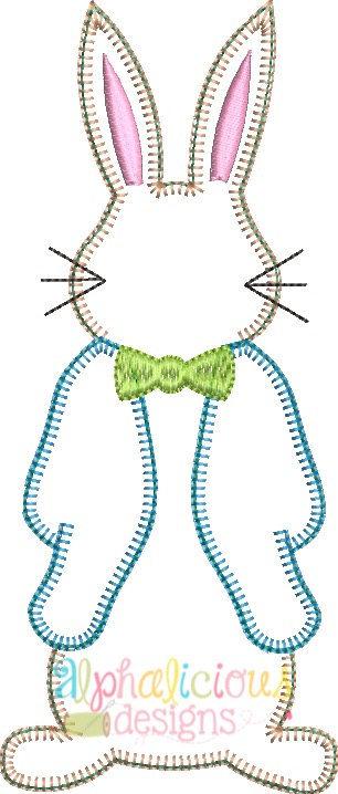 Mr. Peter Cottontail Single Applique Design - Blanket