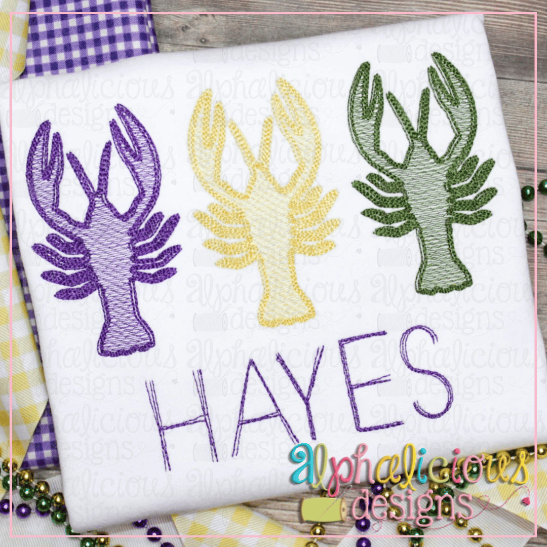 Crawfish Sketch Trio