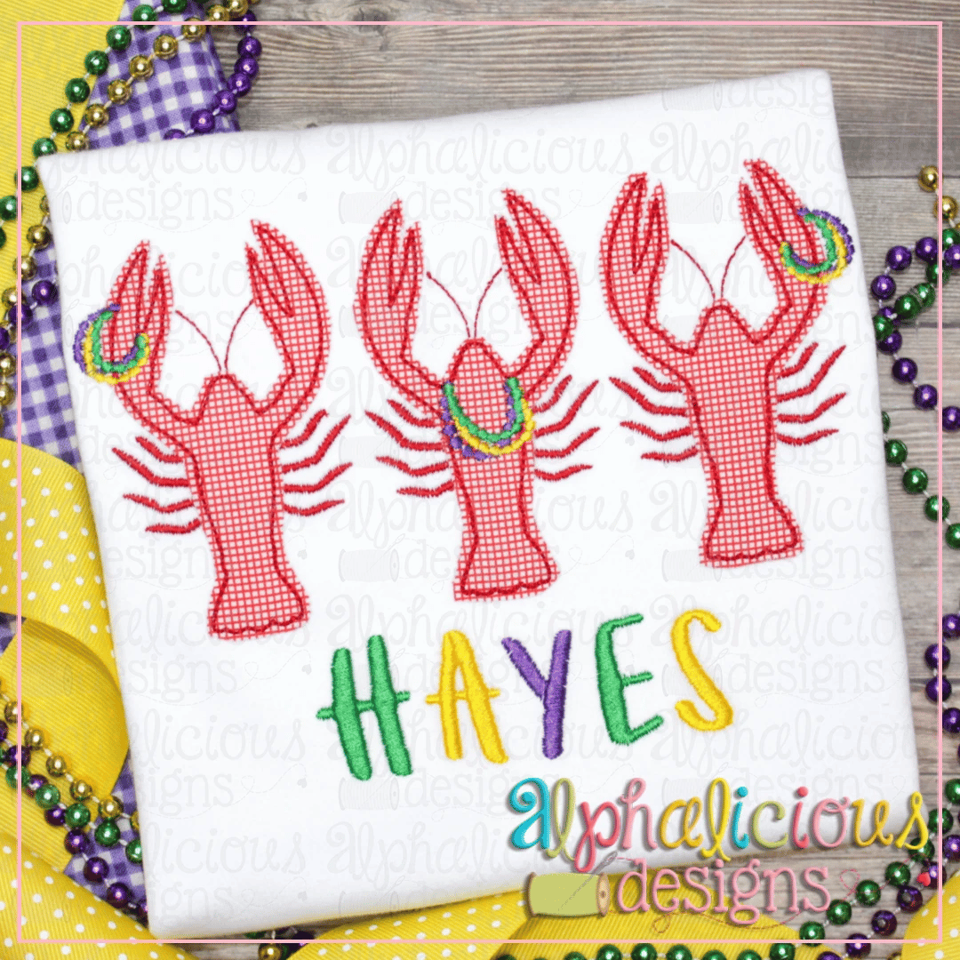 Crawfish with Beads-Trio-Triple Bean