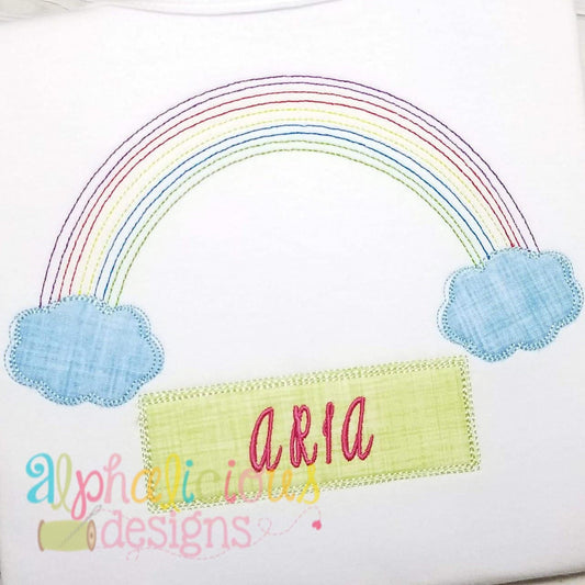 Vintage Rainbow Applique-Triple Bean