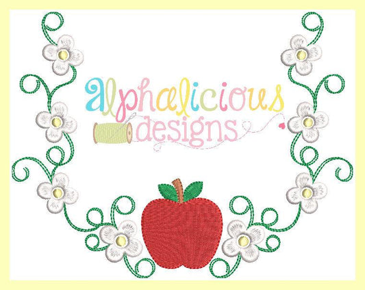 Apple Blossom Laurel Monogram Frame