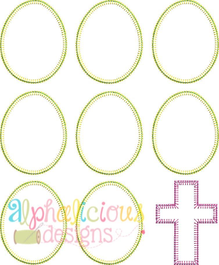 Easter Egg Bunch Applique - Blanket