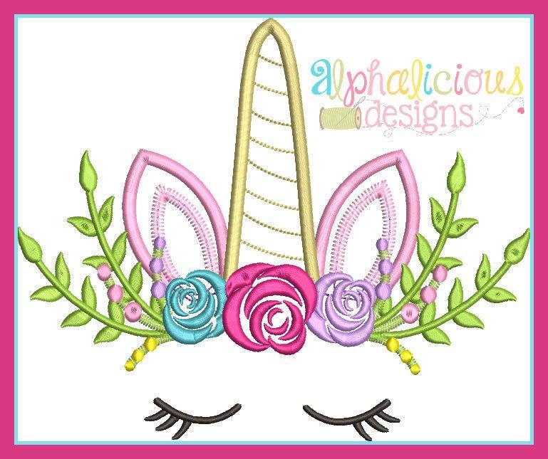 Floral Unicorn Crown