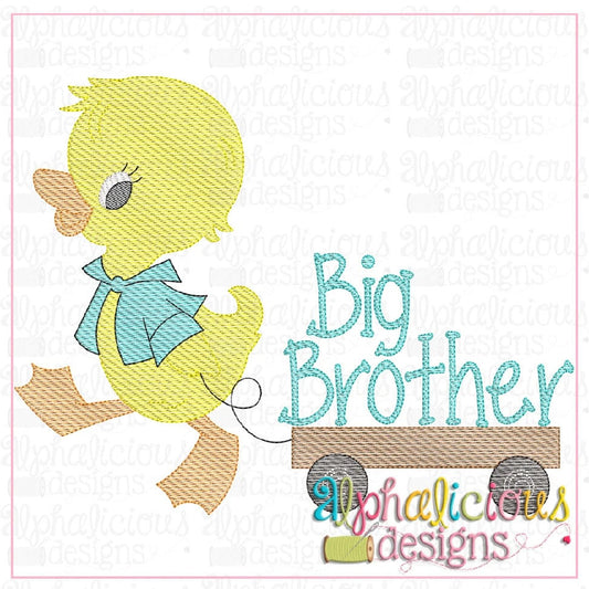 Duck with Wagon (Big Brother)-Sketch