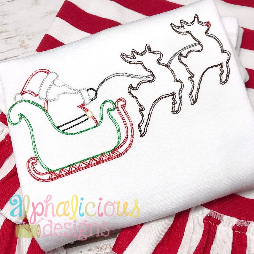 Sleigh Ride Vintage Scribble