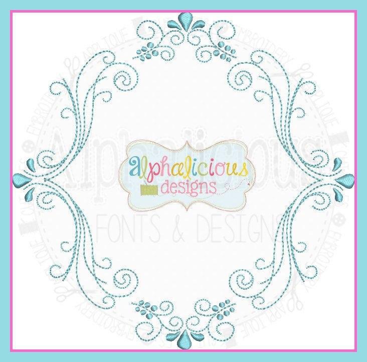 Classic Heirloom Triple Monogram Frame