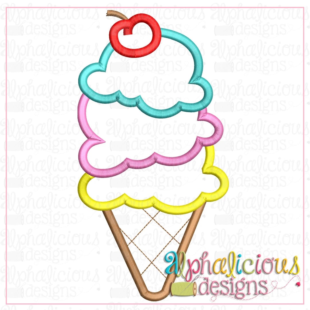 Ice Cream with Cherry-Satin