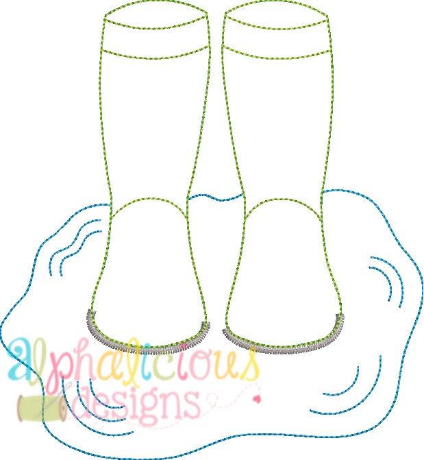 Rain Boots In Puddle- Triple Bean