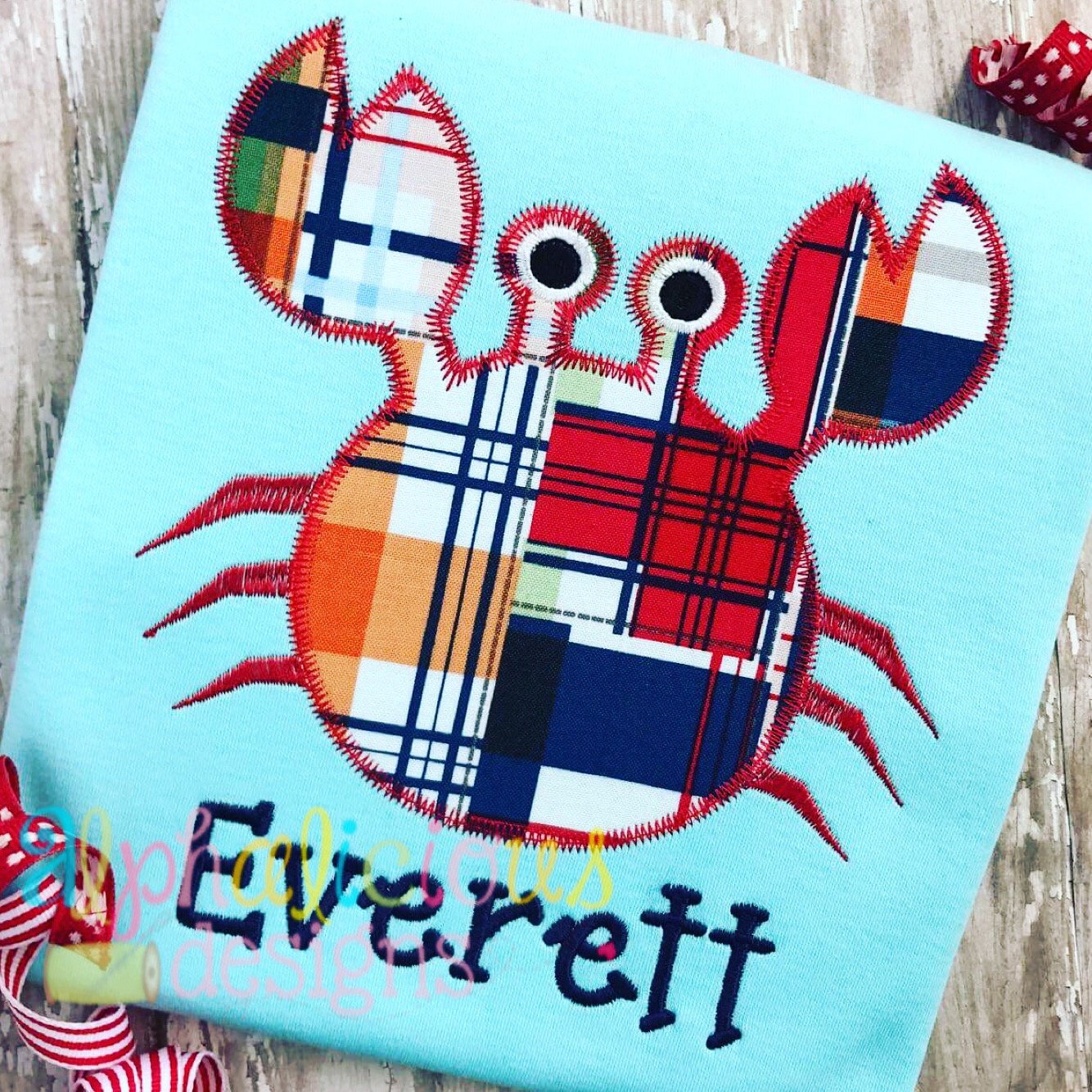 Crab Applique - Zig Zag