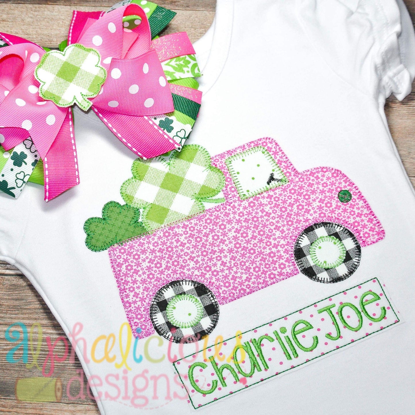 St Patrick's Day Truck- Blanket
